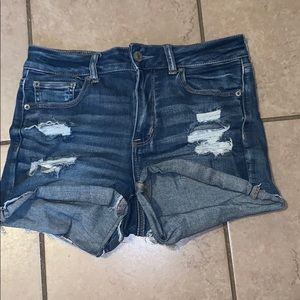 American Eagle hi rise shortie shorts